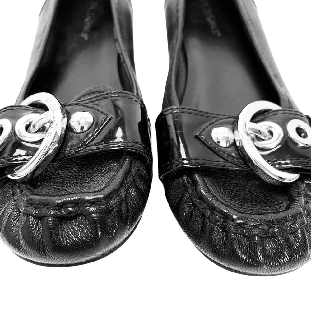 BCBGIRLS BCBG Black Flat Loafers Shoes Leather 6.5 - Picture 6 of 16